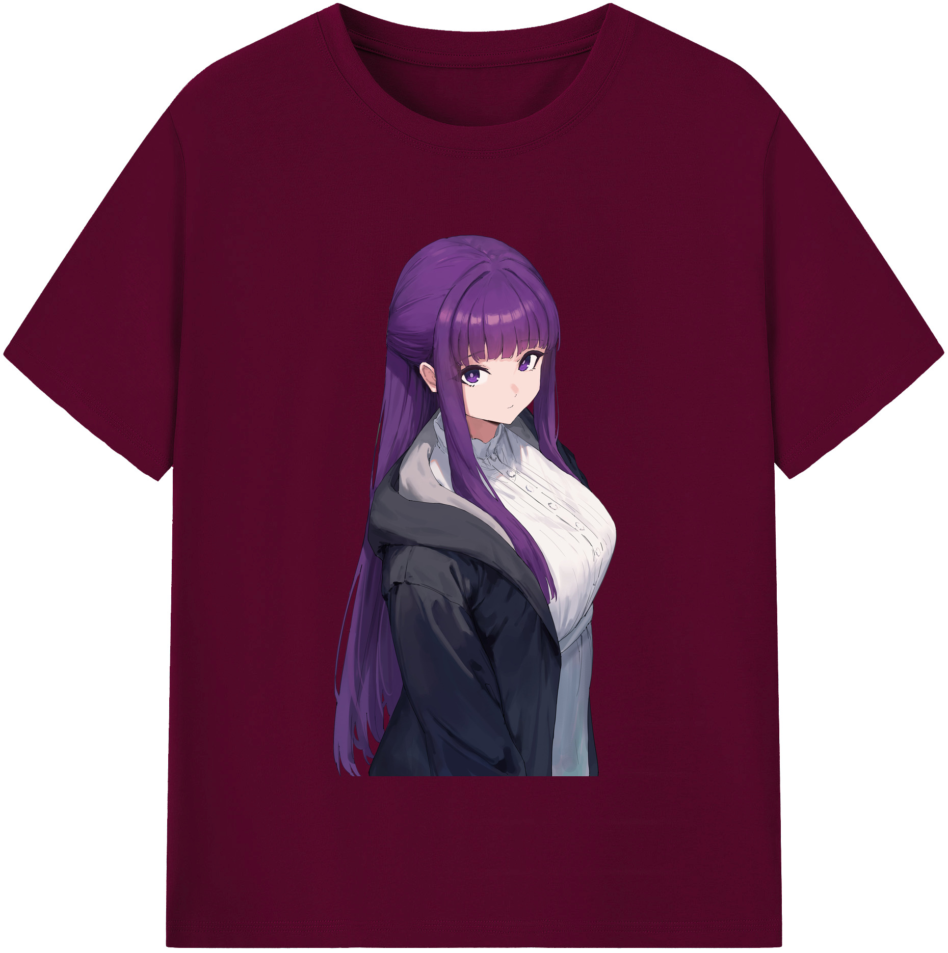 （画像用） 葬送のフリーレン Frieren レディースカジュアルプリントTシャツ（綿100％）
